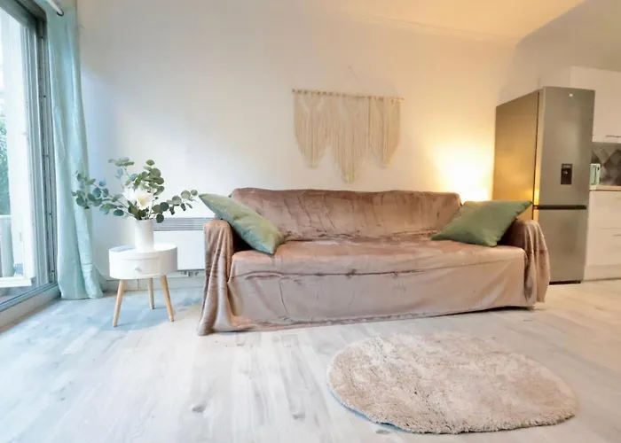 Lägenhet Le Cocon Tanit - 4 Prs - Piscine - 5 Min Plages Antibes